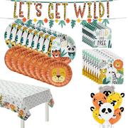 Get Wild Jungle Party Kit for 8 Guests